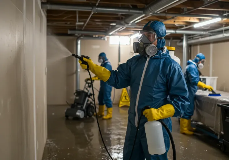 Basement Sanitization and Antimicrobial Treatment process in Lincoln County, NV